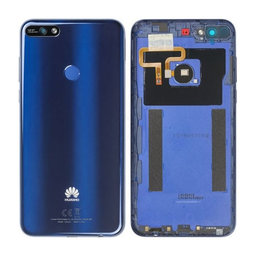 Huawei Y7 Prime (2018) - Battery Cover + Rear Camera Lens (Blue) - 97070THH Genuine Service Pack