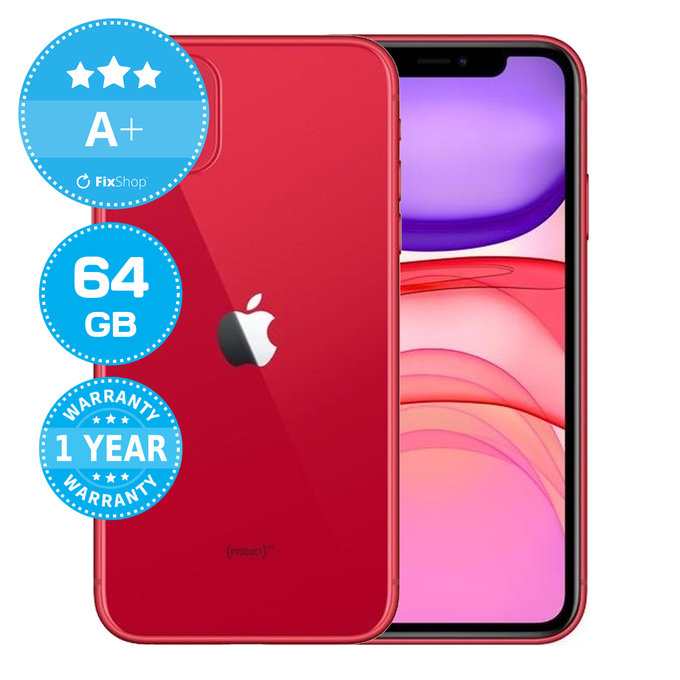 Apple iPhone 11 Red 64GB A+ Refurbished | FixShop