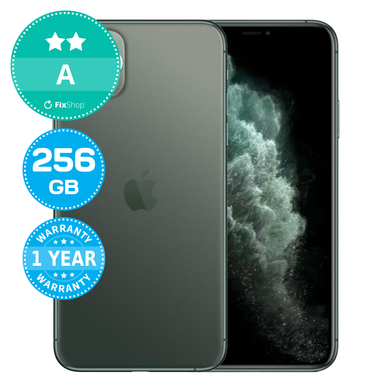 0 Pro iPhone Apple - Green Midnight 256GB Unlocked Max | 256GB