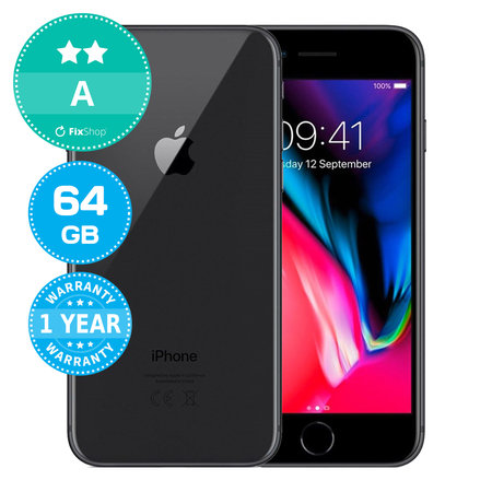 Apple iPhone 8 Space Gray 64GB A Refurbished | FixShop 