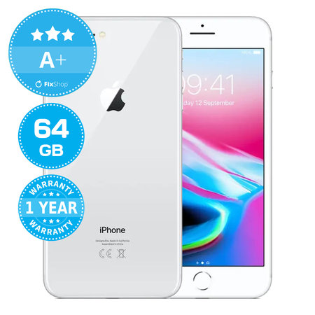 Apple iPhone 8 Plus Silver 64GB A+ Refurbished