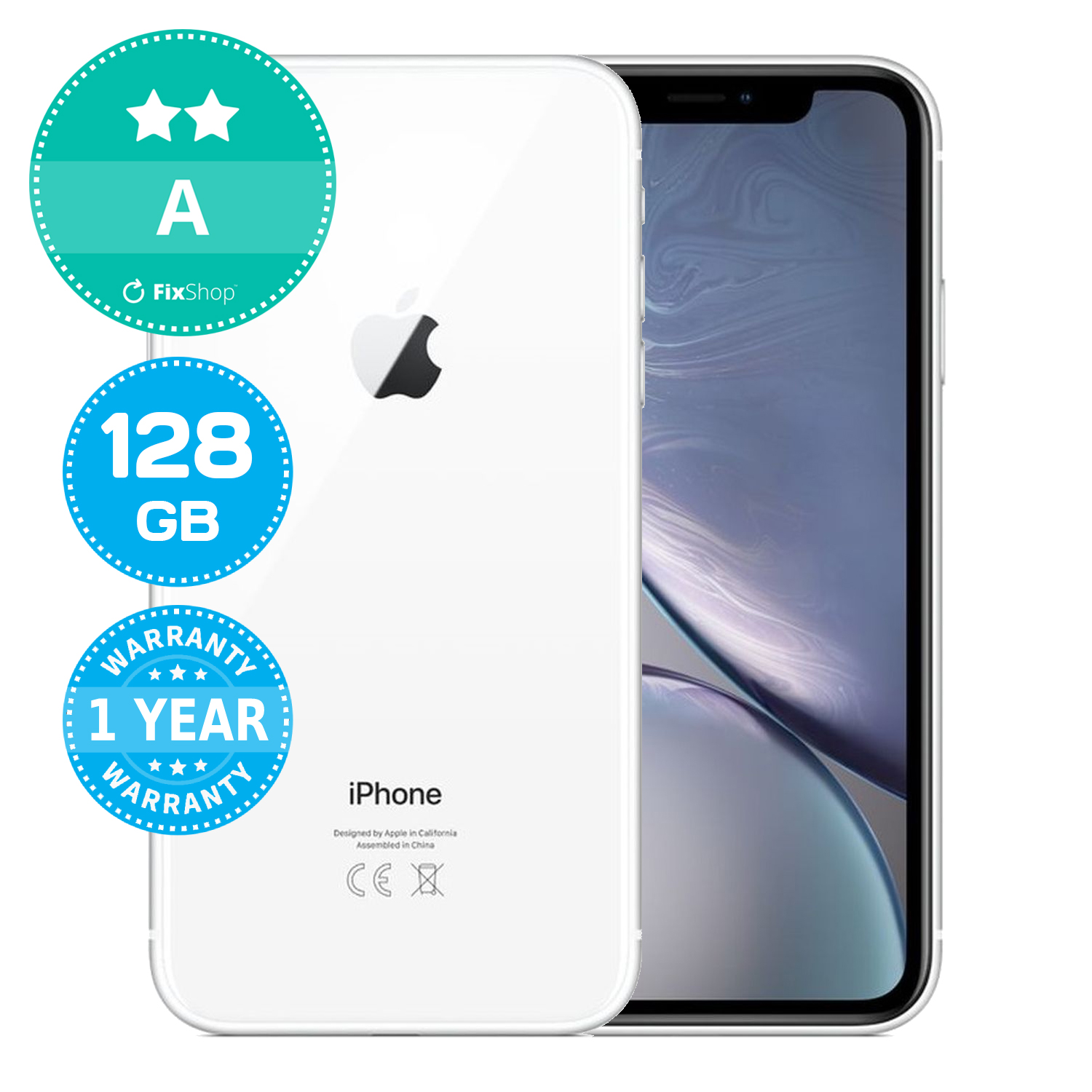 iPhone XR ホワイト　128GB アイフォン Apple iPhone XR White 128GB A Refurbished | FixShop