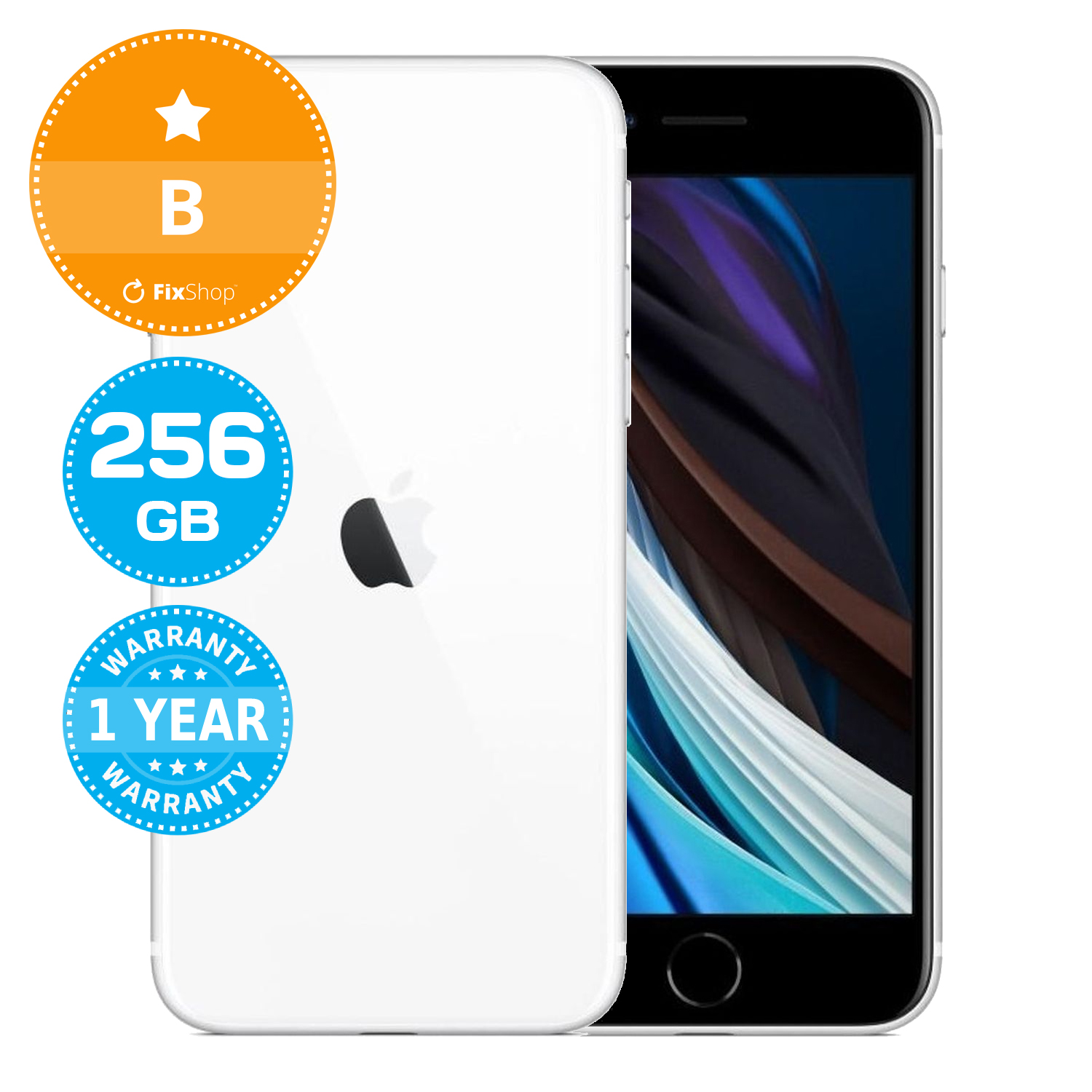 Apple iPhone SE (2nd Gen 2020) White 256GB B Refurbished | FixShop