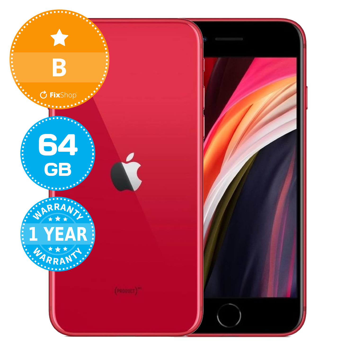 Apple iPhone SE (2nd Gen 2020) (PRODUCT)RED 64GB B Refurbished