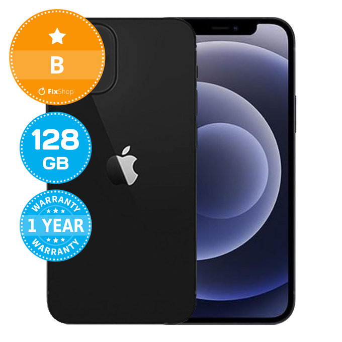 Apple iPhone 12 Mini Black 128GB B Refurbished | FixShop