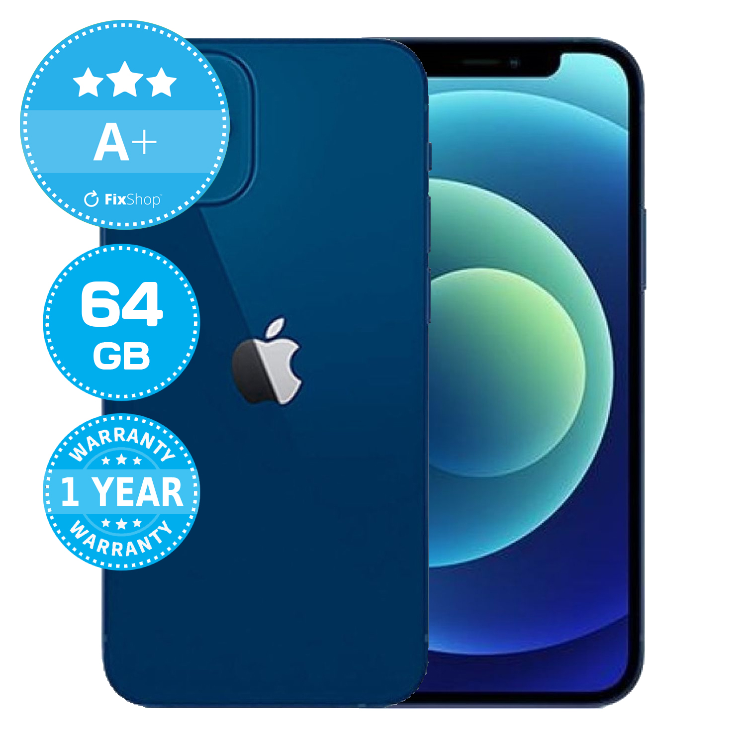Apple iPhone 12 Mini Blue 64GB A+ Refurbished | FixShop