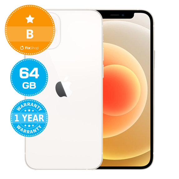 Apple iPhone 12 Mini White 64GB B Refurbished