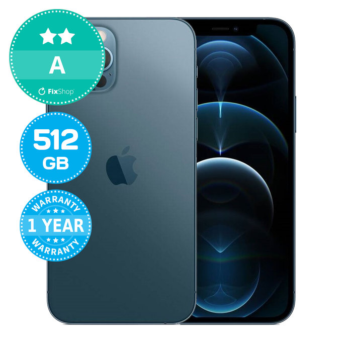 Apple iPhone 12 Pro Pacific Blue 512GB A Refurbished