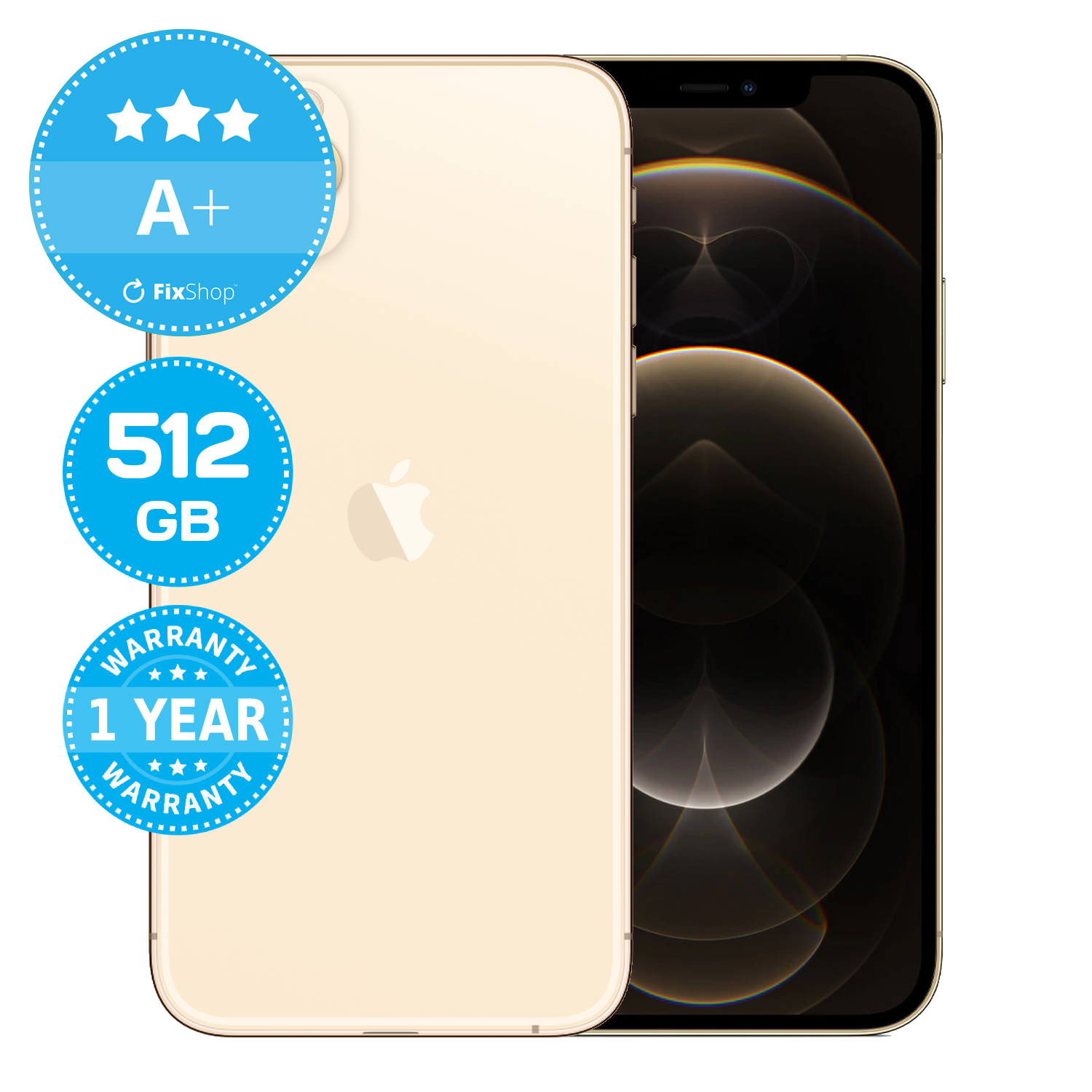 Apple iPhone 12 Pro Max Gold 512GB A+ Refurbished | FixShop