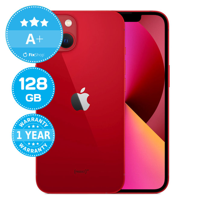 Apple iPhone 13 (PRODUCT)RED 128GB A+ Refurbished