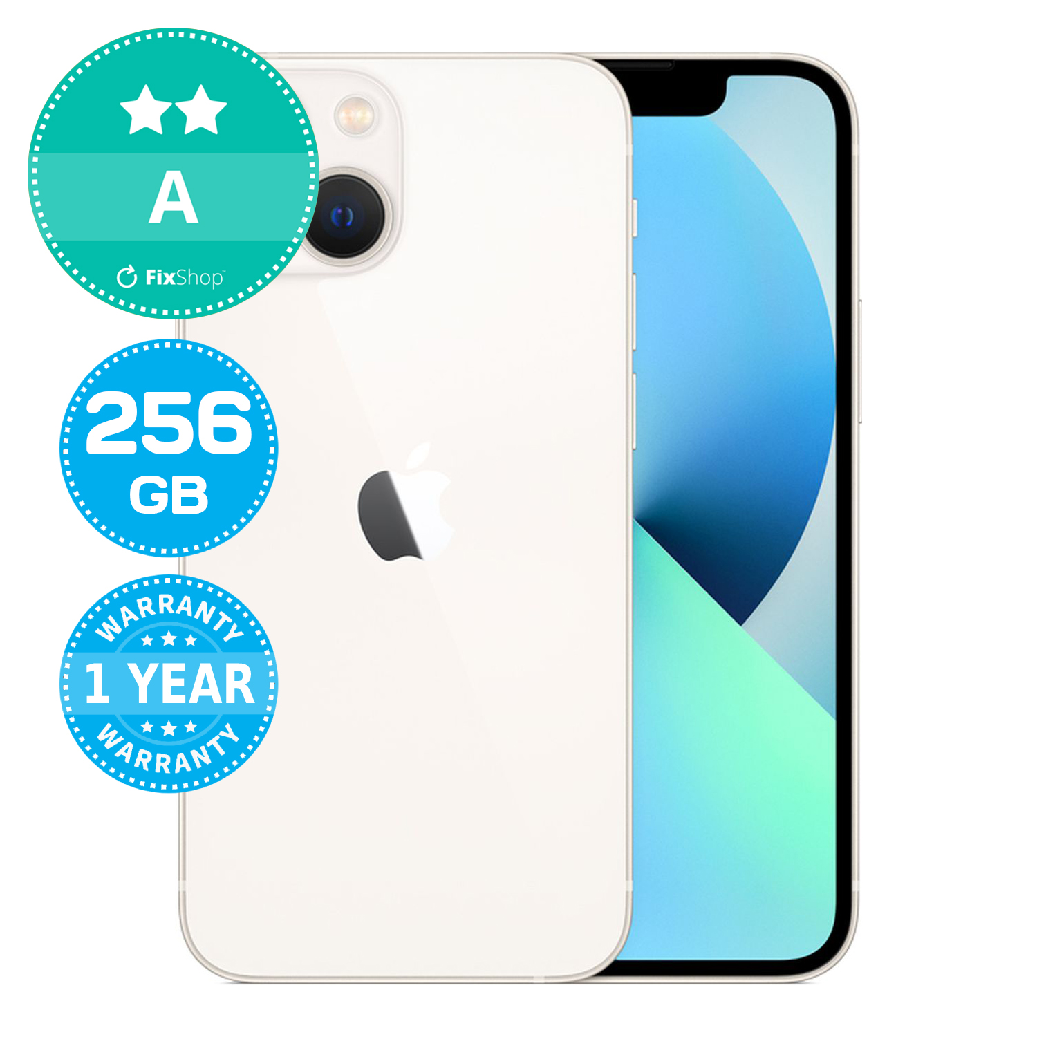 Apple iPhone 13 Mini Starlight 256GB A Refurbished | FixShop