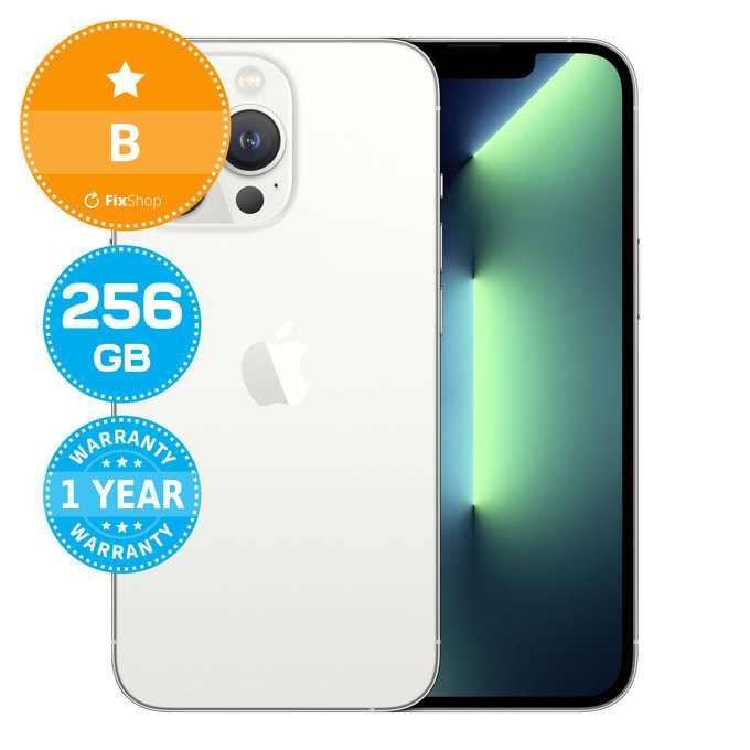 Apple iPhone 13 Pro Silver 256GB B Refurbished