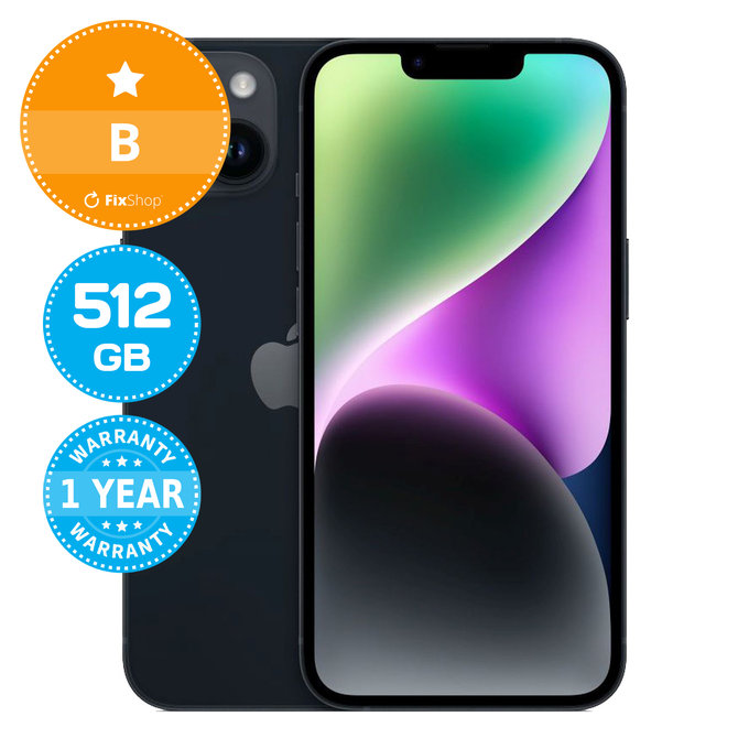 Apple iPhone 14 Midnight 512GB B Refurbished