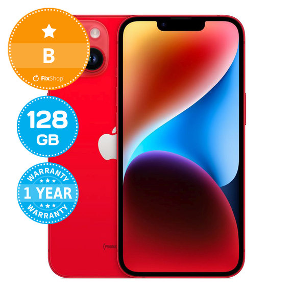 Apple iPhone 14 (PRODUCT)RED 128GB B Refurbished