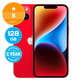 Apple iPhone 14 (PRODUCT)RED 128GB B Refurbished