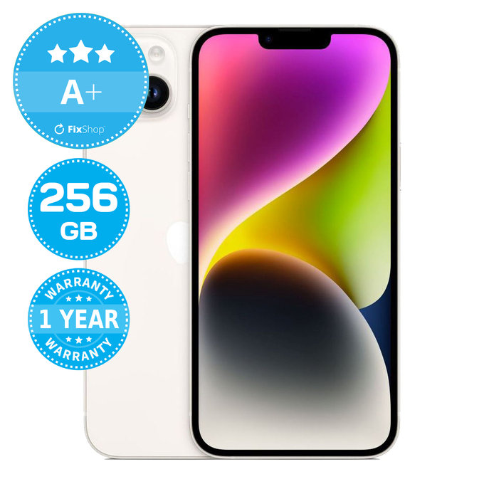 Apple iPhone 14 Plus Starlight 256GB A+ Refurbished