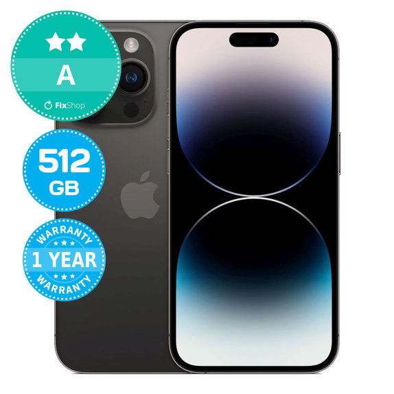 Apple iPhone 14 Pro Space Black 512GB A Refurbished