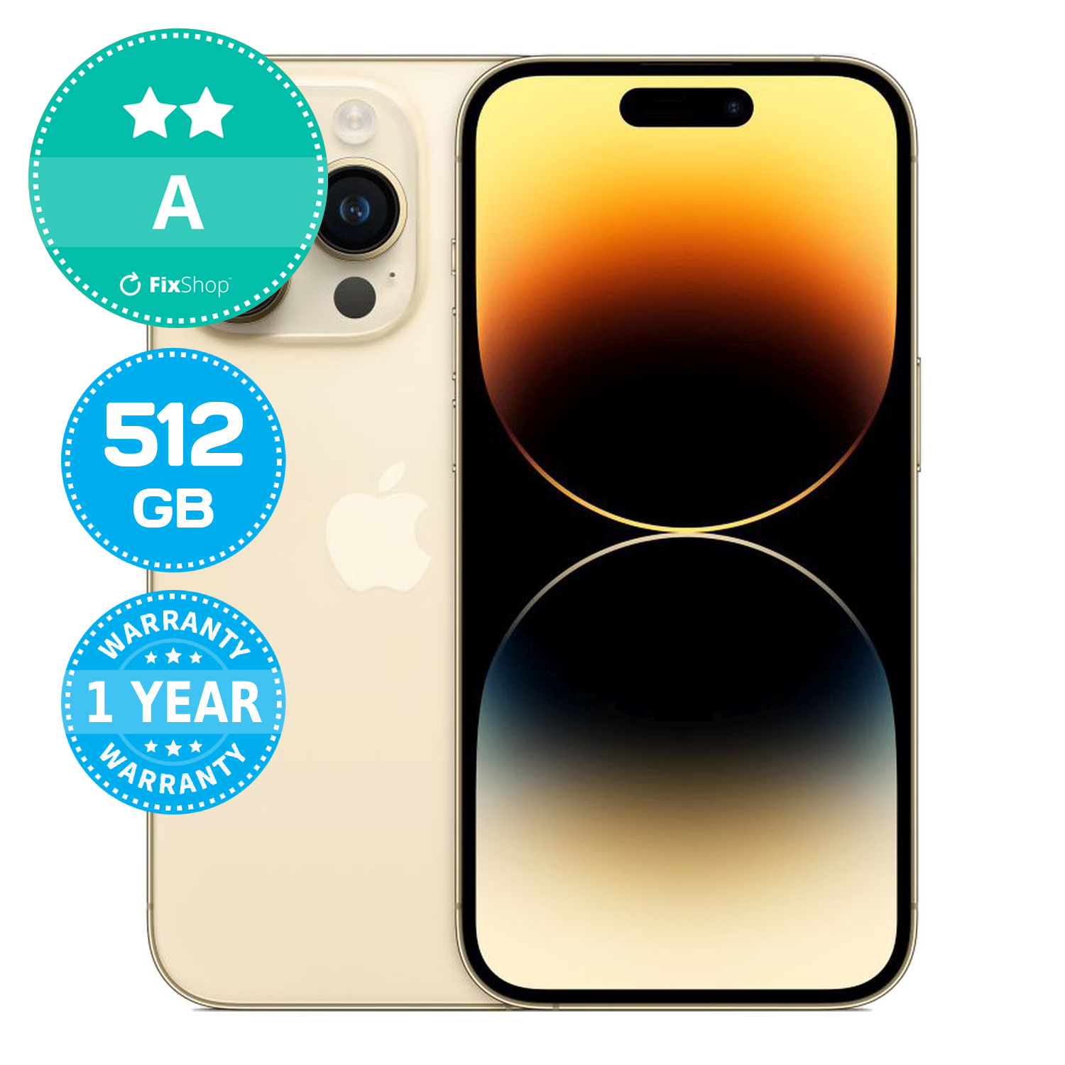 Apple iPhone 14 Pro Gold 512GB A Refurbished | FixShop