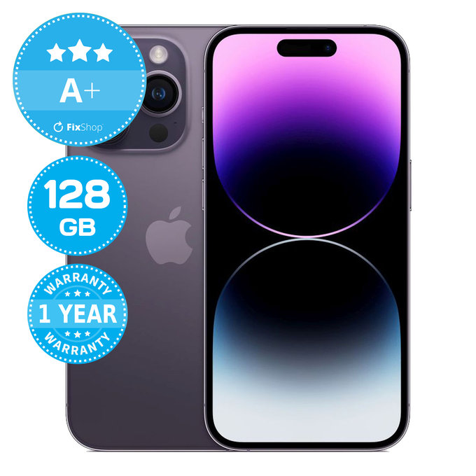 Apple iPhone 14 Pro Deep Purple 128GB A+ Refurbished