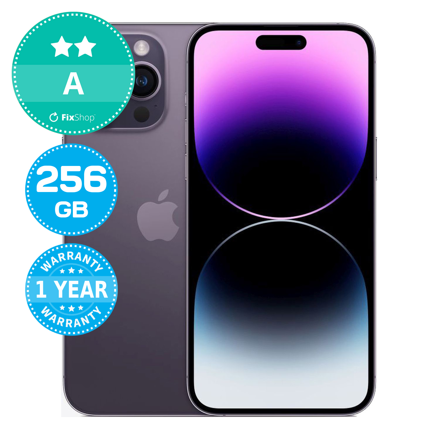 Apple iPhone 14 Pro Max Deep Purple 256GB A Refurbished | FixShop