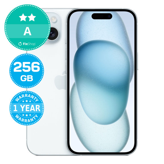 Apple iPhone 15 Blue 256GB A Refurbished