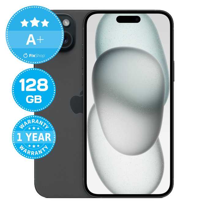 Apple iPhone 15 Plus Black 128GB A+ Refurbished
