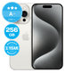 Apple iPhone 15 Pro White Titanium 256GB A+ Refurbished