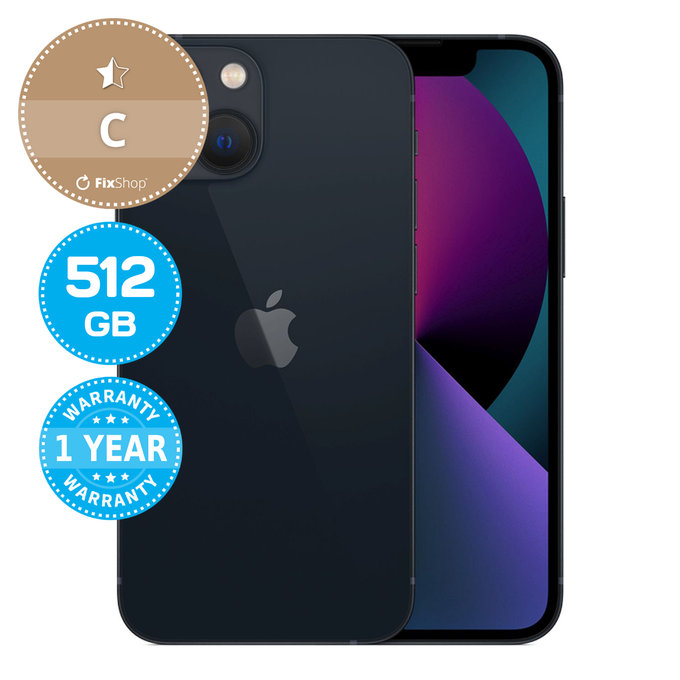 Apple iPhone 13 Mini Midnight 512GB C Refurbished