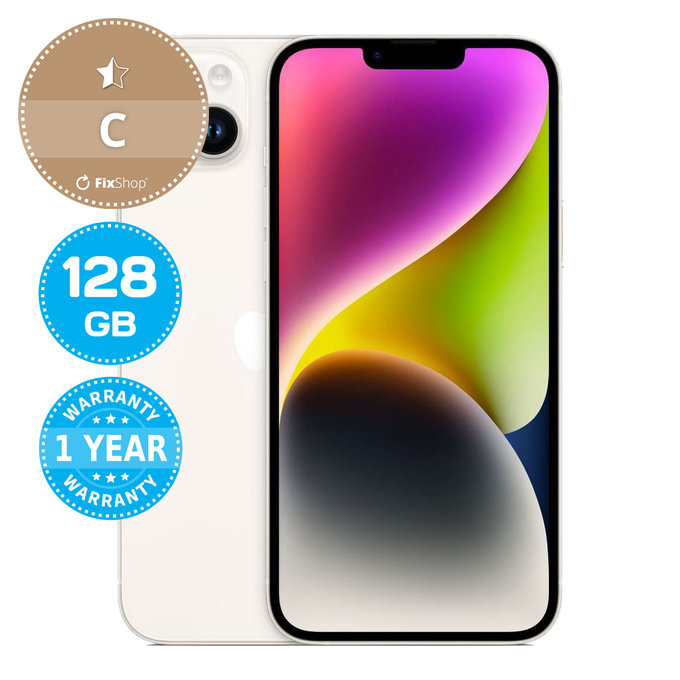 Apple iPhone 14 Plus Starlight 128GB C Refurbished