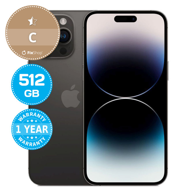 Apple iPhone 14 Pro Max Space Black 512GB C Refurbished