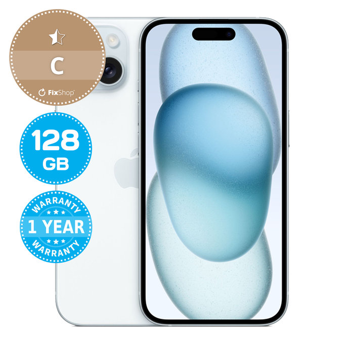 Apple iPhone 15 Blue 128GB C Refurbished