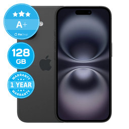 Apple iPhone 16 Black 128GB A+ Refurbished