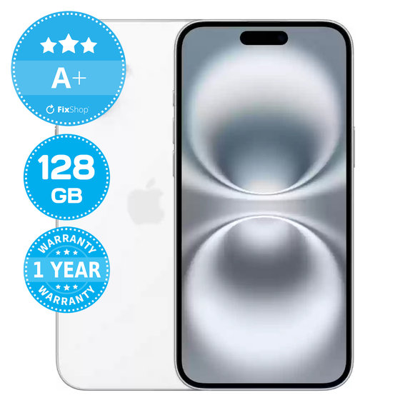 Apple iPhone 16 White 128GB A+ Refurbished