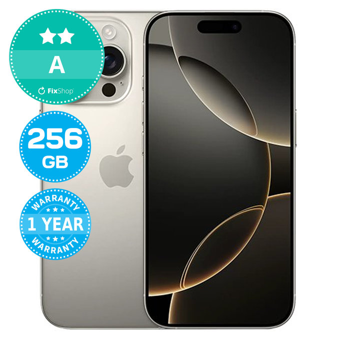 Apple iPhone 16 Pro Natural Titanium 256GB A Refurbished