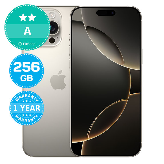 Apple iPhone 16 Pro Max Natural Titanium 256GB A Refurbished