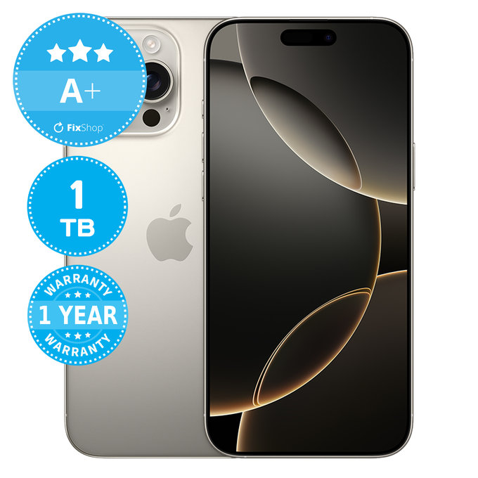 Apple iPhone 16 Pro Max Natural Titanium 1TB A+ Refurbished