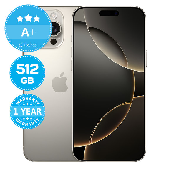 Apple iPhone 16 Pro Max Natural Titanium 512GB A+ Refurbished