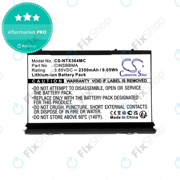 Battery for Insta360 One X4, 2350mAh, Li-Ion, 3.85V, CINSBBMA, HQ