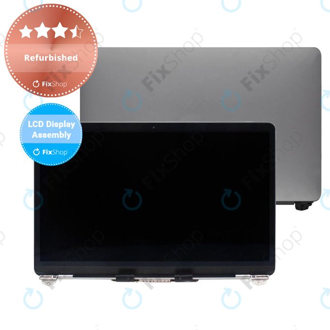 Apple MacBook Air 13" A1932 (2019), 13" A2179 (2020) - LCD Display + Front Glass + Case (Space Gray) Refurbished