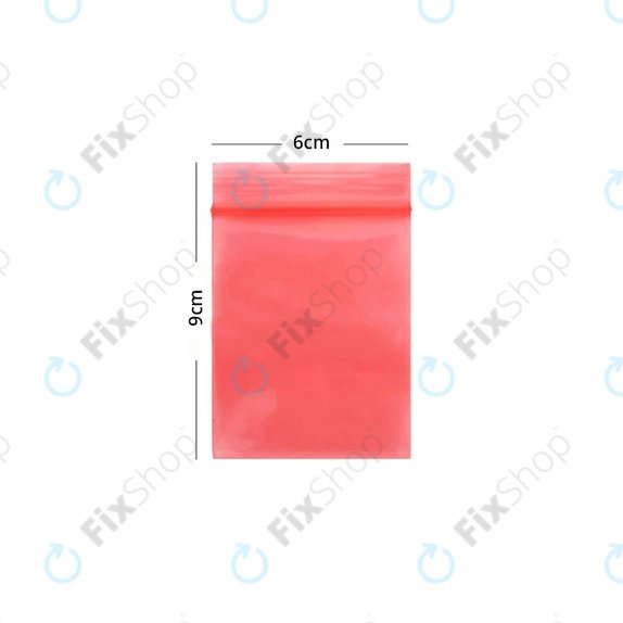 ESD Antistatic ZIP Lock Bag (Red) - 6x9cm 100pcs