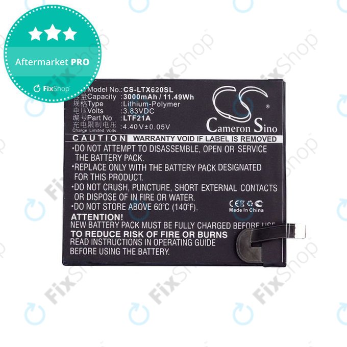 Battery for LeEco Le 2, LeTV X-series, 3000mAh, Li-Pol, 3.83V, LTF21A, HQ