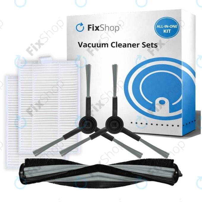 Replacement set for Xiaomi Viomi Alpha 2 PRO, V5 PRO, V5 (1x Main brush, 2x Filters, 2x Side brushes)