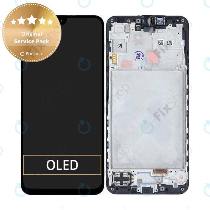 Samsung Galaxy A16 5G - LCD Display + Touch Screen + Frame (Blue Black) - GH82-36143A Genuine Service Pack