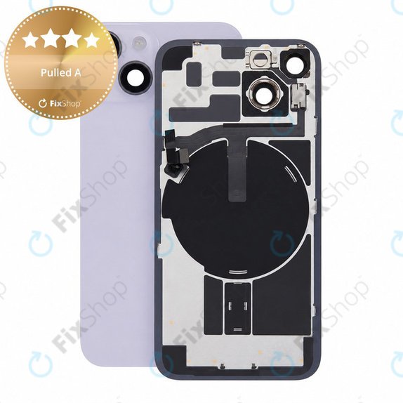 Rear Housing Glass for iPhone 14, Purple, Pulled A