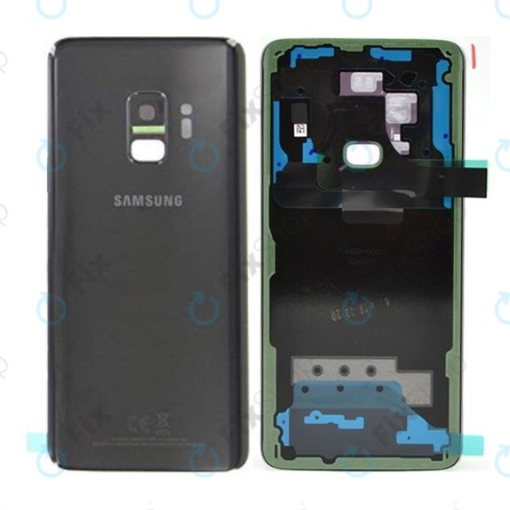 Samsung Galaxy S9 G960F - Battery Cover (Midnight Black) - GH82-15865A Genuine Service Pack