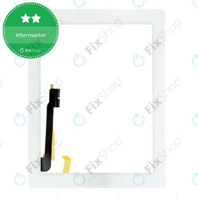 Touch Screen with Home Button for iPad 3, iPad 4, White