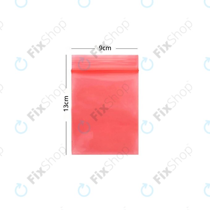 ESD Antistatic ZIP Lock Bag (Red) - 9x13cm 100pcs