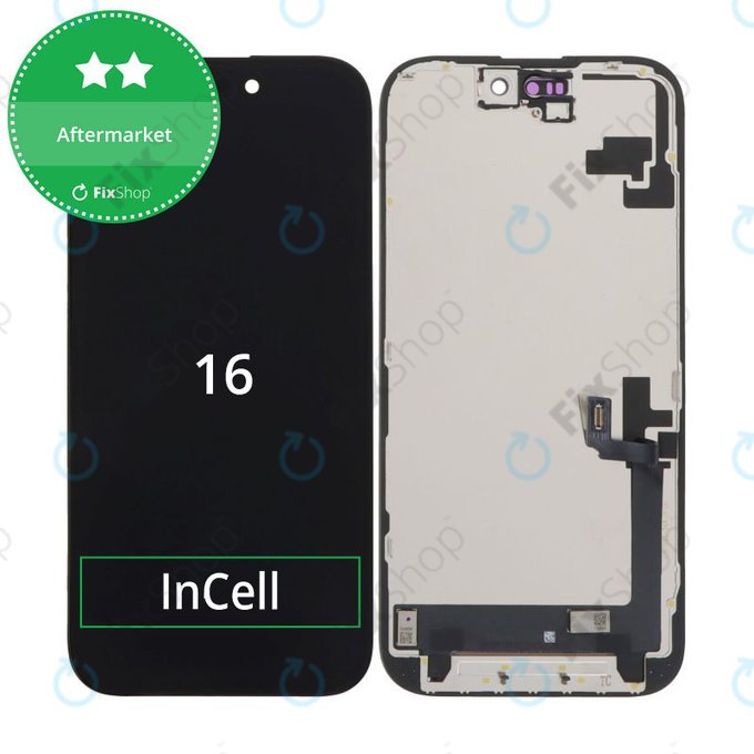 Display In-Cell HD+ for iPhone 16, Touch Screen with Frame