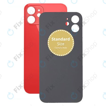 Apple iPhone 12 - Rear Housing Glass (Red)