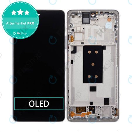 Xiaomi 11T, 11T Pro - LCD Display + Touch Screen + Frame (Moonlight White) OLED